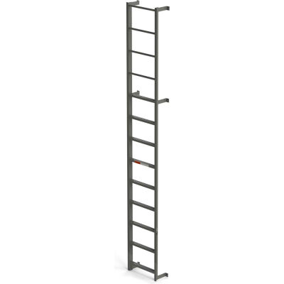 EGA Steel Side Step Dock Ladder, 9 Step, Gray - MDS9