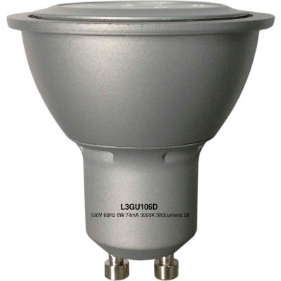 Earthtronics 10192 GU10 LED Floodlight, 6W, 3000K, 380 Lumens, 38 Deg. Beam Angle