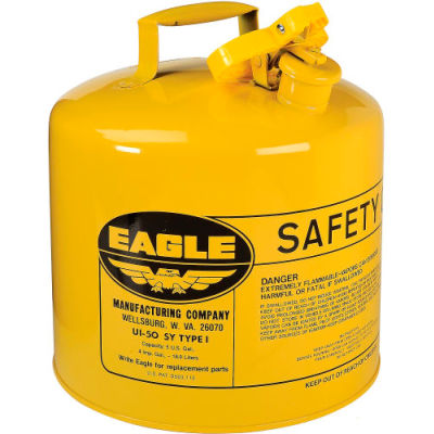 Eagle Type I Safety Can - 5 Gallons - Yellow