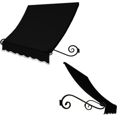 Awntech ECH1836-8K Window/Entry Awning 8-3/8'W x 1-1/2'H x 3'D Black