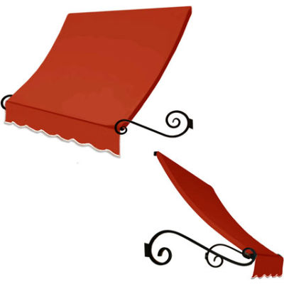 Awntech ECH1836-6TER Window/Entry Awning 6-3/8'W x 1-1/2'H x 3'D Terra Cotta