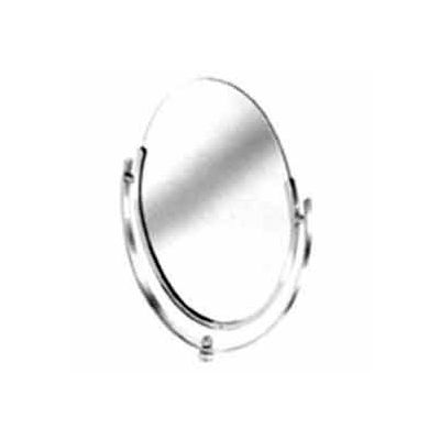 Double-Sided Oval Mirror 10" X 14" - Chrome - Pkg Qty 6