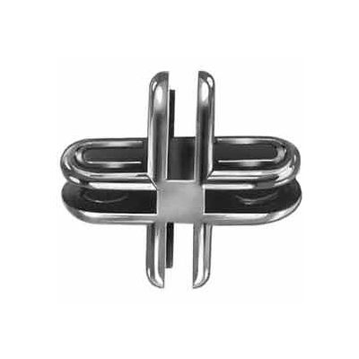 4-Way Connector - Chrome - Pkg Qty 200