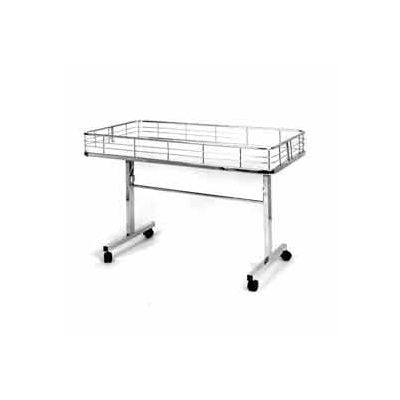 Folding Dump Table 47"L x 23-1/2"W x 31"H - Semi-Gloss Black