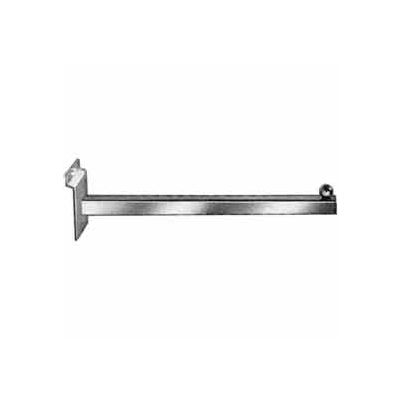 12" Straight Arm - Slatwall - Semi-Gloss White - Pkg Qty 24