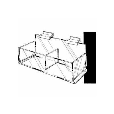 Acrylic Double Hosiery Bin - Clear - Pkg Qty 8