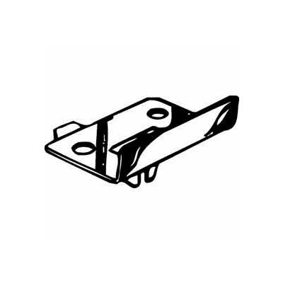 Deluxe Style Snap-In Front Shelf Rest - Zinc - Pkg Qty 1000