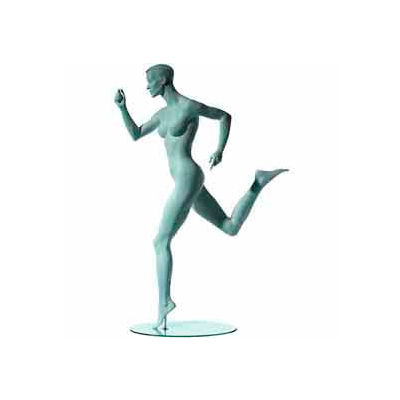 Female Runner w/ Right Leg Back - Cameo White