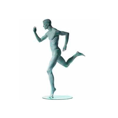 Male Sprinter w/ Right Leg Back - Cameo White