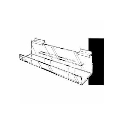 16"W X 2"D X 4"H Lip Book Shelf - Clear - Pkg Qty 6