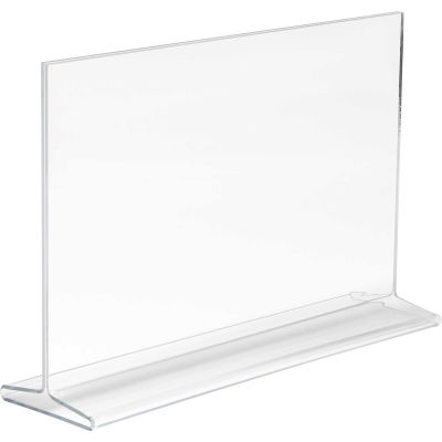 Econoco, Horizontal Top Load Sign Holder, HPCT711HTP, 11"W x 7"H, Clear Acrylic - Pkg Qty 24
