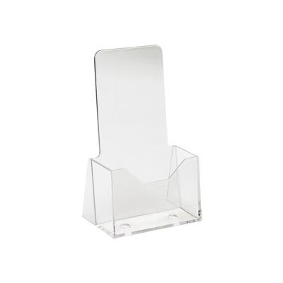 4"W X 9"H Acrylic Countertop Literature Holder - Clear - Pkg Qty 24