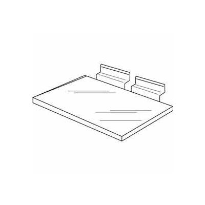 12"W x 6"D Injection Molded Styrene Utility Shelf - Clear - Pkg Qty 100