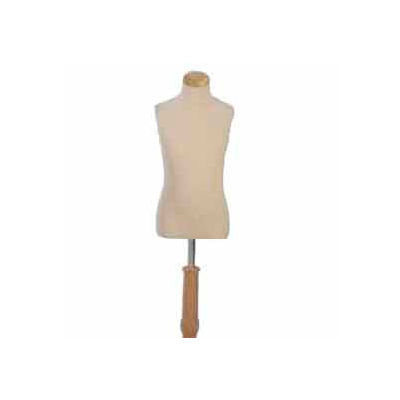 2 Year-Old Kid Tailor Bust, Neckblock and Base Included - Natural