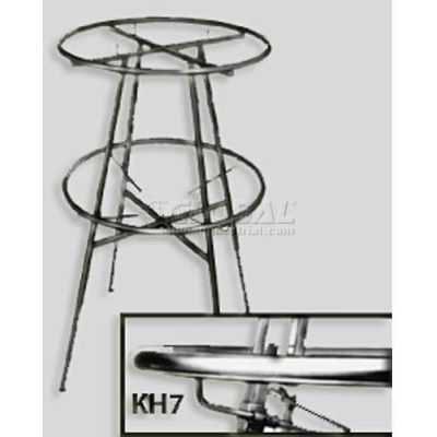 Set Of 4 Adjustable Clamps For Double Hanging Round Garment Racks - Chrome - Pkg Qty 5