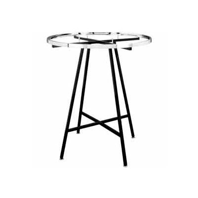 36" dia Round Folding Garment Rack (KR36/MAB)- Rectangular Tubing - Matte Black