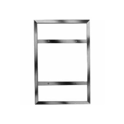 28"H X 22"W Vertical Sign Holder For Wall Mount - Chrome - Pkg Qty 6