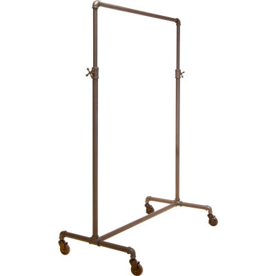 Econoco, Adjustable 2-Way Ballet Rack, PSBBADJ, 41"W x 44"-72"H x 22"D, Anthracite Grey