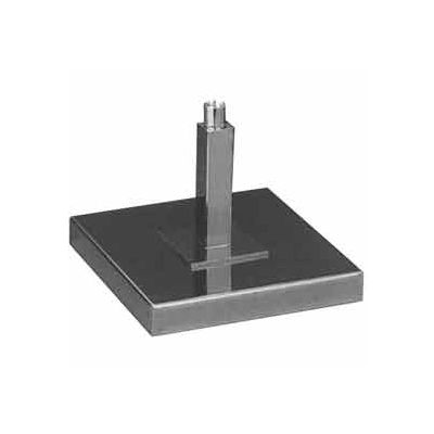 6" Square Base - Chrome - Pkg Qty 6