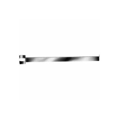 22" Twist-On Straight Arm For Rectangular Tubing Garment Rack - Chrome - Pkg Qty 24