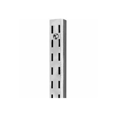 72" Heavy Weight Double Slot W/ 1/2" Slots On 1" Centers - Satin Zinc - Pkg Qty 10