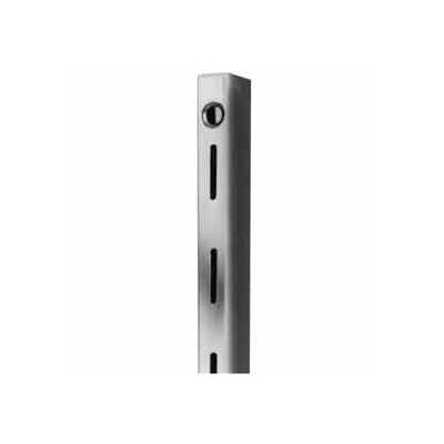 48"L Heavyweight Single Slot W/ 1" Slots On 2" Centers - Satin Zinc - Pkg Qty 10