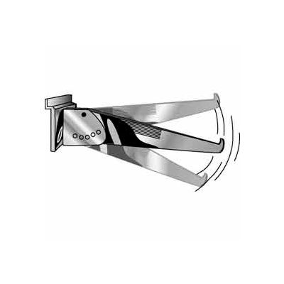 12" Adjustable Shelf Bracket - Slatwall - Chrome - Pkg Qty 48