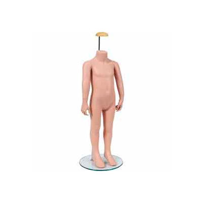2-Year-Old Children's Mannequin w/ Straight Arms and Base - Fleshtone
