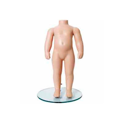 9-Month-Old Children's Mannequin w/ Straight Arms and Base - Fleshtone