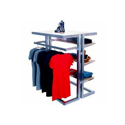 Island Multi-Merchandiser - Frame Only - Satin Chrome