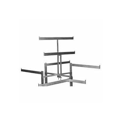"T" Style Double Bar Rack Topper - Chrome
