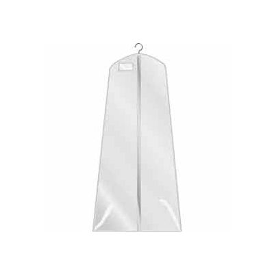 24"/36" X 72", 3 Gauge Vinyl Taffeta W/ Hanging Pocket & Zipper - White - Pkg Qty 36