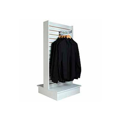 2-Way Slatwall Merchandiser 25-1/2"W x 24"D x 54"H- White