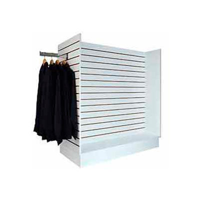 Gondola Slatwall Merchandiser 49-1/4"W x 24"D x 54"H - White