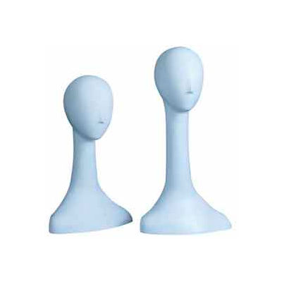 20" Ladies' Abstr. Fiberglass Head - Cameo White - Pkg Qty 2