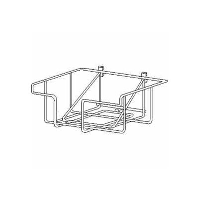 Wire Literature Basket For Bulletin Sign Holder - Chrome - Pkg Qty 6