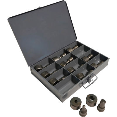 Edwards Round Metric Punch & Die Set With Storage Case, 12 Piece