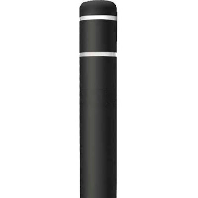 Post Guard® Bollard Cover CL1385QQ64, 4-1/2"Dia. X 64"H, Black W/No Tape
