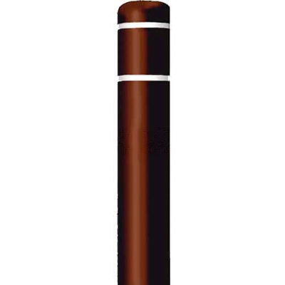 Post Guard® Bollard Cover CL1385UNT, 4-1/2"Dia. X 52"H, Brown W/No Tape