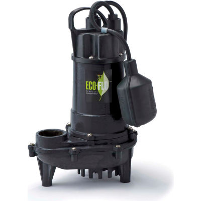 Eco-Flo ECD33W Submersible Sump Pump, Cast Iron, 1/3 HP, 3300 GPH