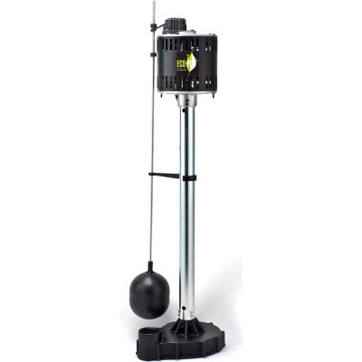 Eco-Flo EPC33 Pedestal Sump Pump, 1/3 HP, 3480 GPH