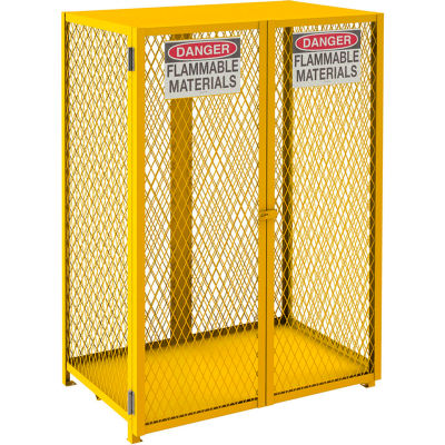 Durham Vertical Cylinder Storage Cabinet EGCVC12-SC-50 Self Close, Holds 12 50 Lb. Cylinders