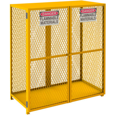 Durham Vertical Cylinder Storage Cabinet EGCVC18-SC-50 Self Close, Holds 18 50 Lb. Cylinders