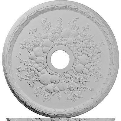 Ekena Grape Ceiling Medallion CM22GR, 22-5/8"OD x 3-5/8"ID x 5/8"D