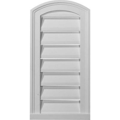 Ekena Eyebrow Gable Vent Louver GVEY18X18D, 18"W x 18"H, Decorative