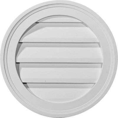 Ekena Round Gable Vent GVRO23F, 23"W x 23"H x 1-1/2"D, Functional