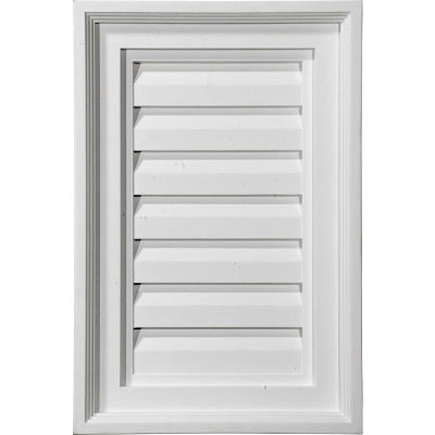 Ekena Vertical Gable Vent Louver GVVE18X36F, 18"W x 36"H, Functional