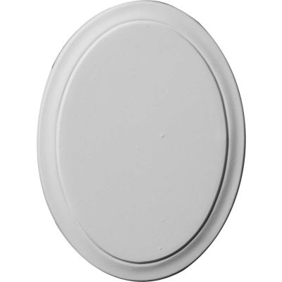 Ekena Classic Oval Rosette ROS06X05CL, 6-1/8"W x 4-1/2"H x 3/8"D