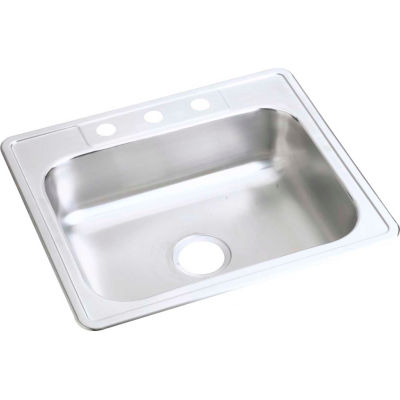Dayton® DSE125223 Elite Stainless Steel Single Bowl Top Mount Sink