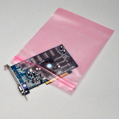 Anti-Static Seal Top Bag 10" x 8" 4 Mil Pink 1,000 Pack